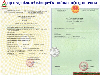 Dịch vụ đăng ký bản quyền thương hiệu Quận 10