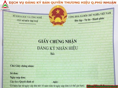 Dịch vụ đăng ký bản quyền thương hiệu Quận Phú Nhuận