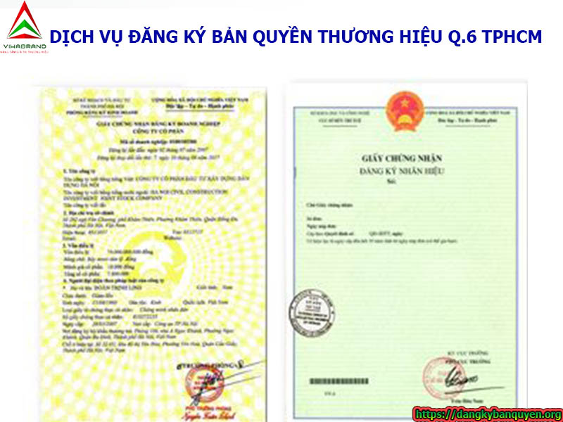 Dịch vụ đăng ký bản quyền thương hiệu Quận 6